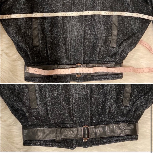 Vintage Wool & Leather Bomber Jacket - Picture 13 of 13